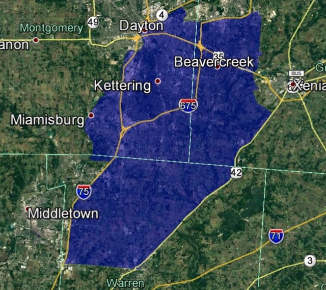 Dayton Ohio Lawn Care Service Area
